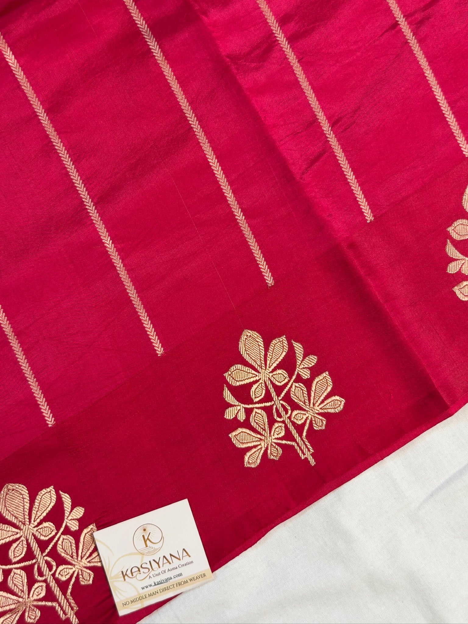Apple Pink  100% Pure Soft Katan Silk Handwoven Saree