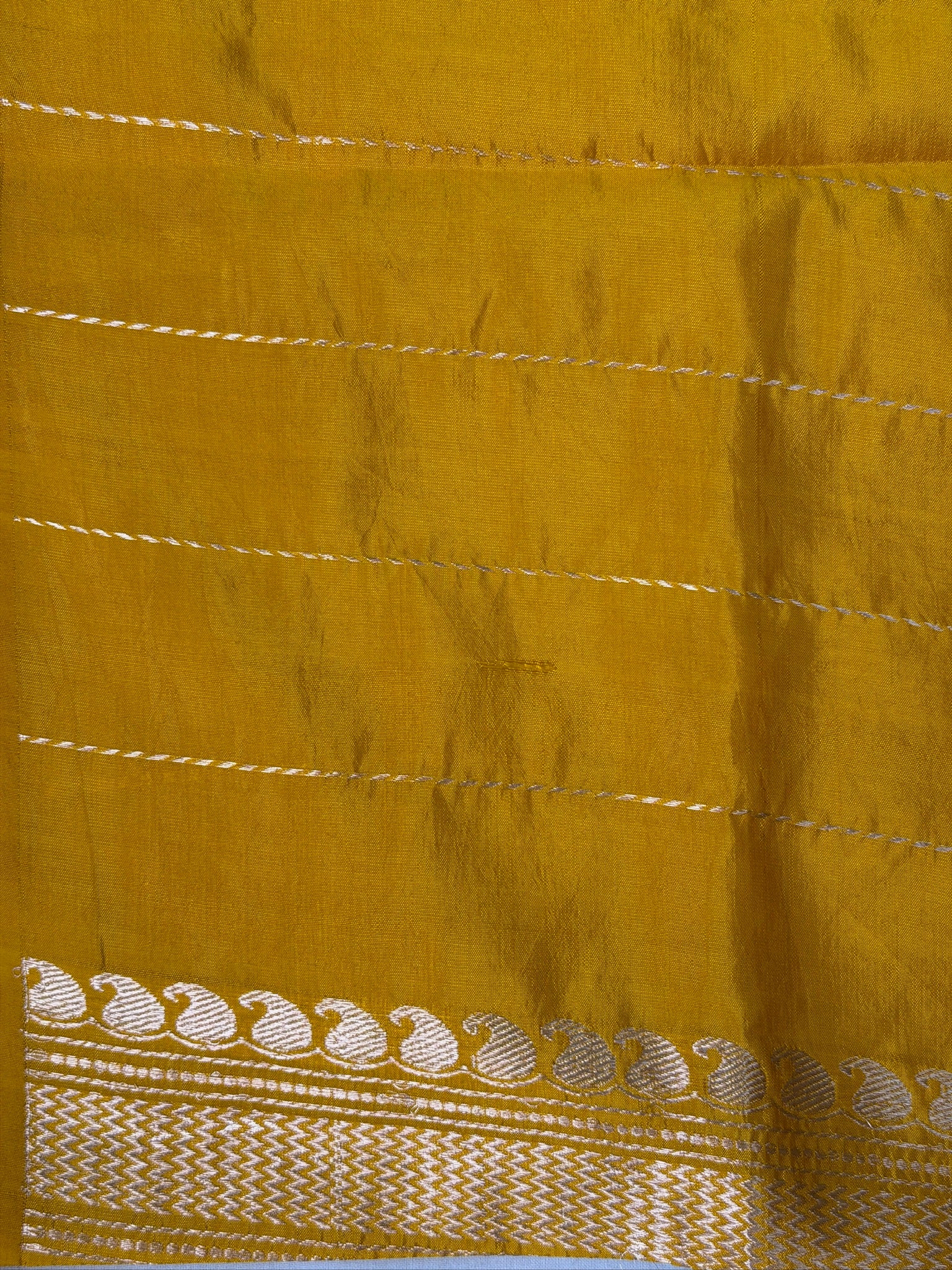 Yellow 100% Pure Soft Katan Silk Handwoven Saree