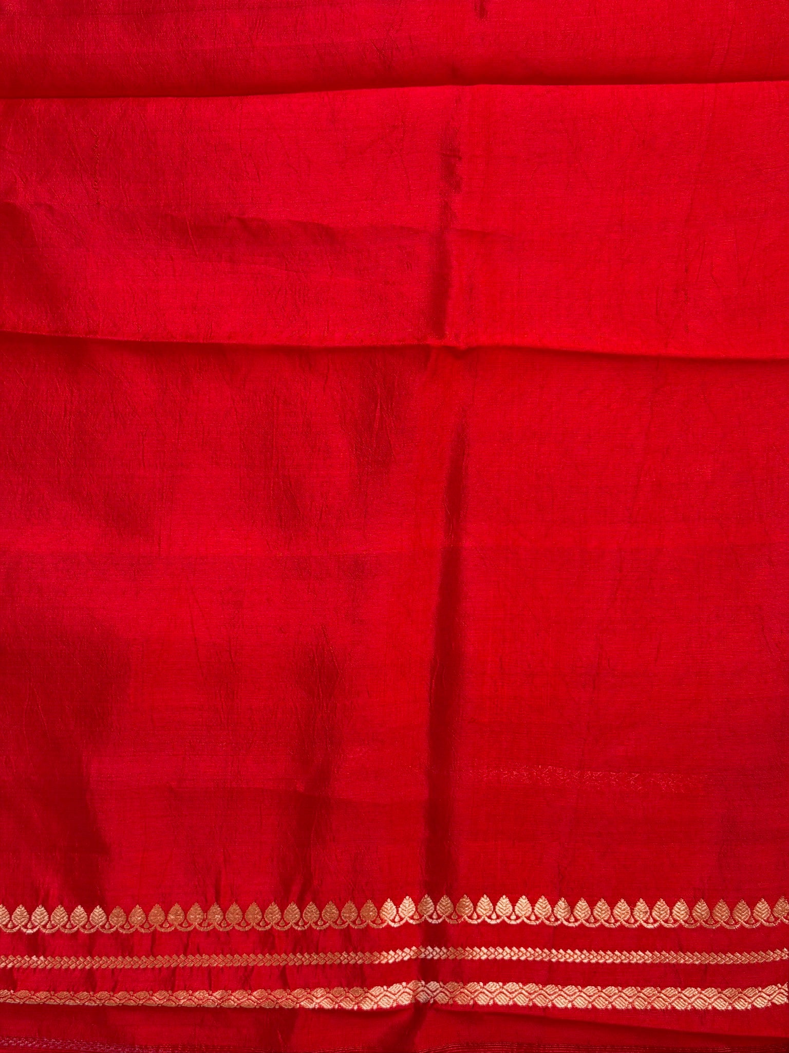 Red 100% Pure Soft Katan Silk Handwoven Saree