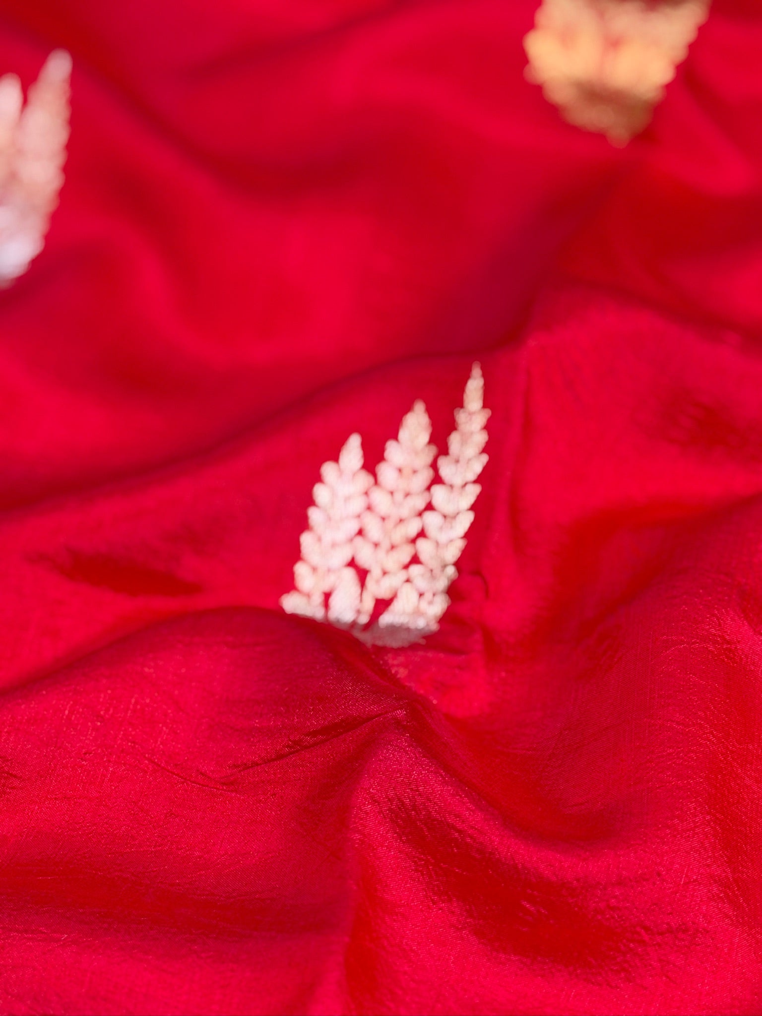 Red 100% Pure Soft Katan Silk Handwoven Saree