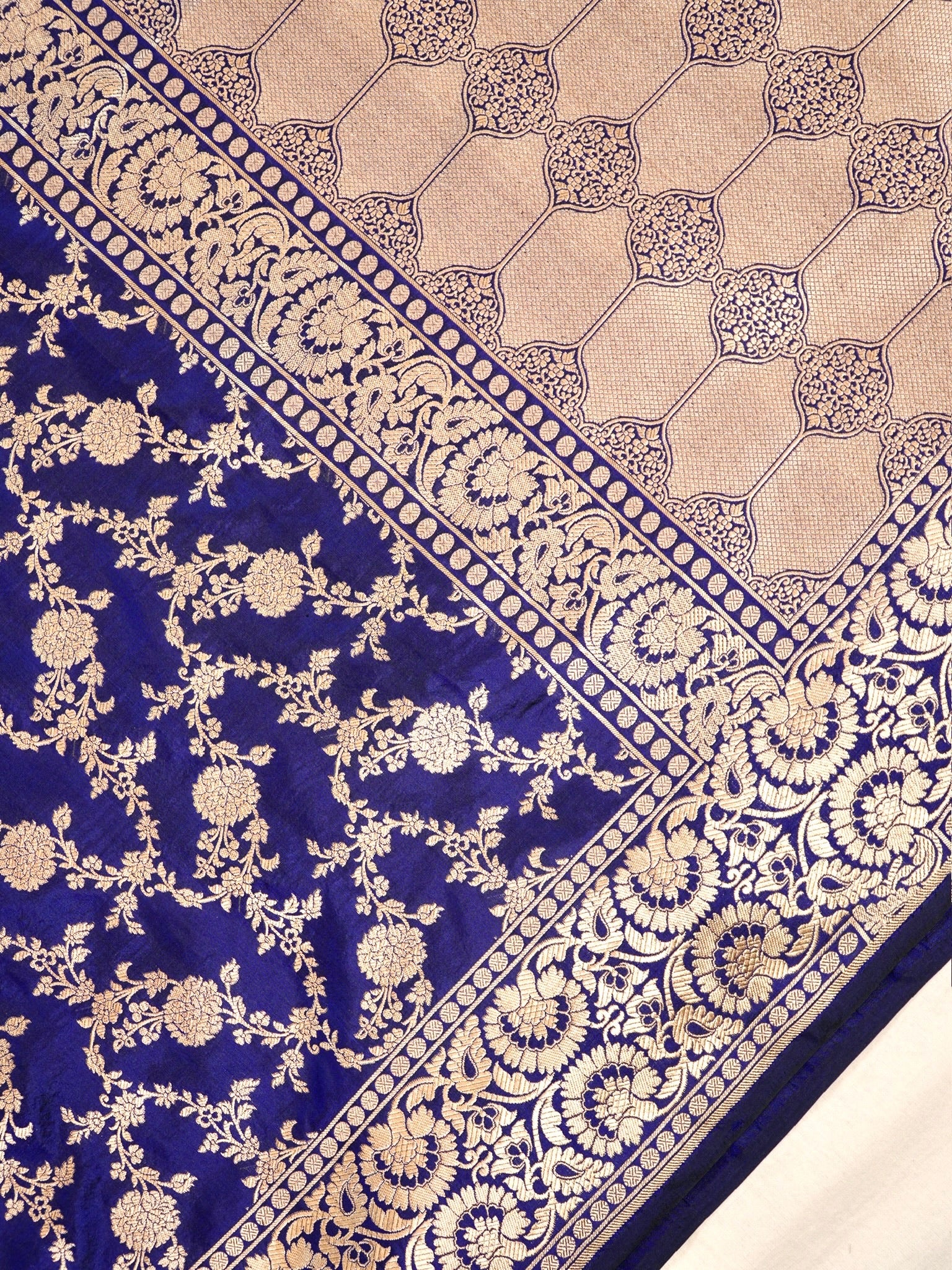 Blue Pure Katan Silk Saree |Pattu Style