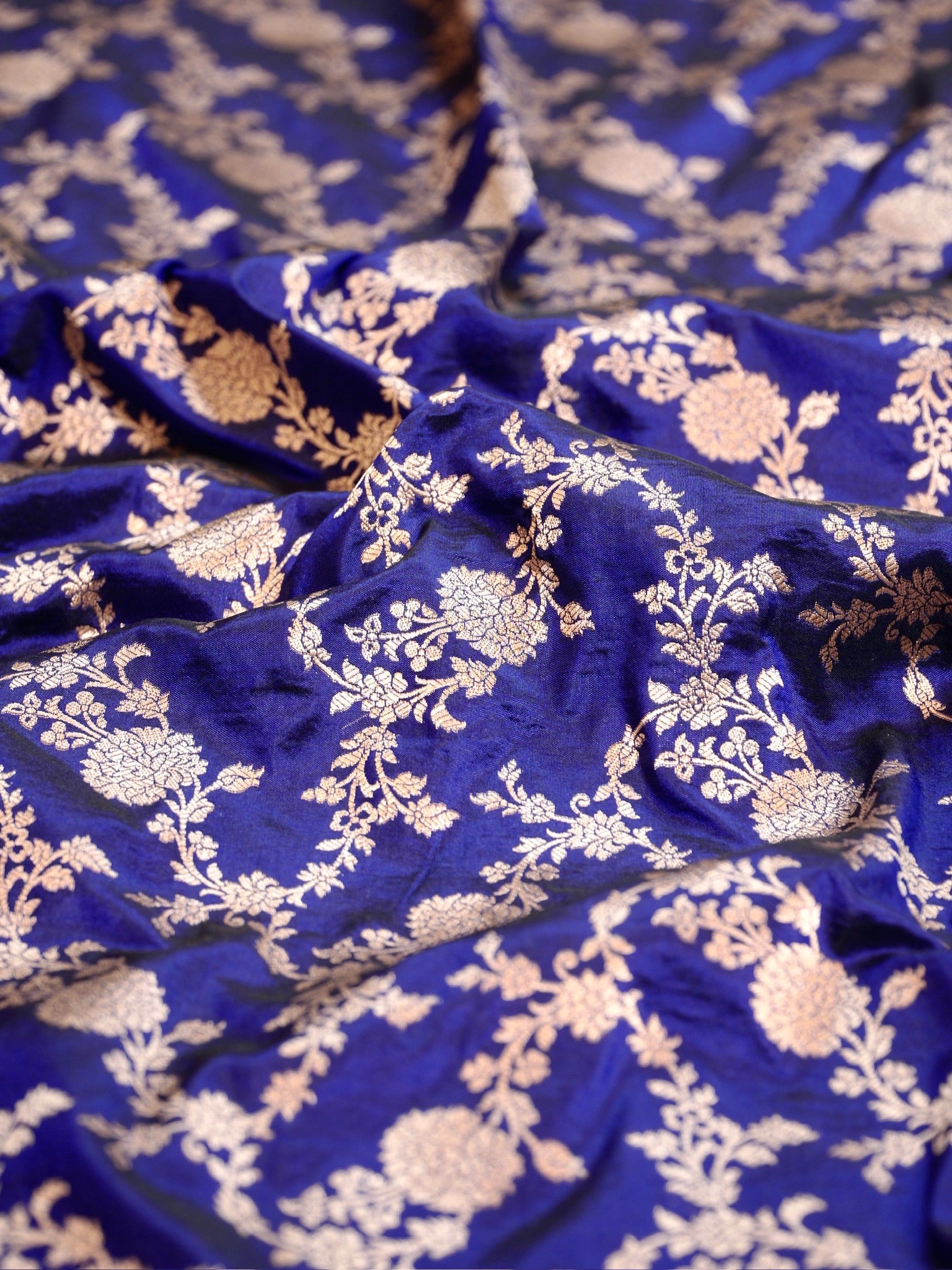 Blue Pure Katan Silk Saree |Pattu Style
