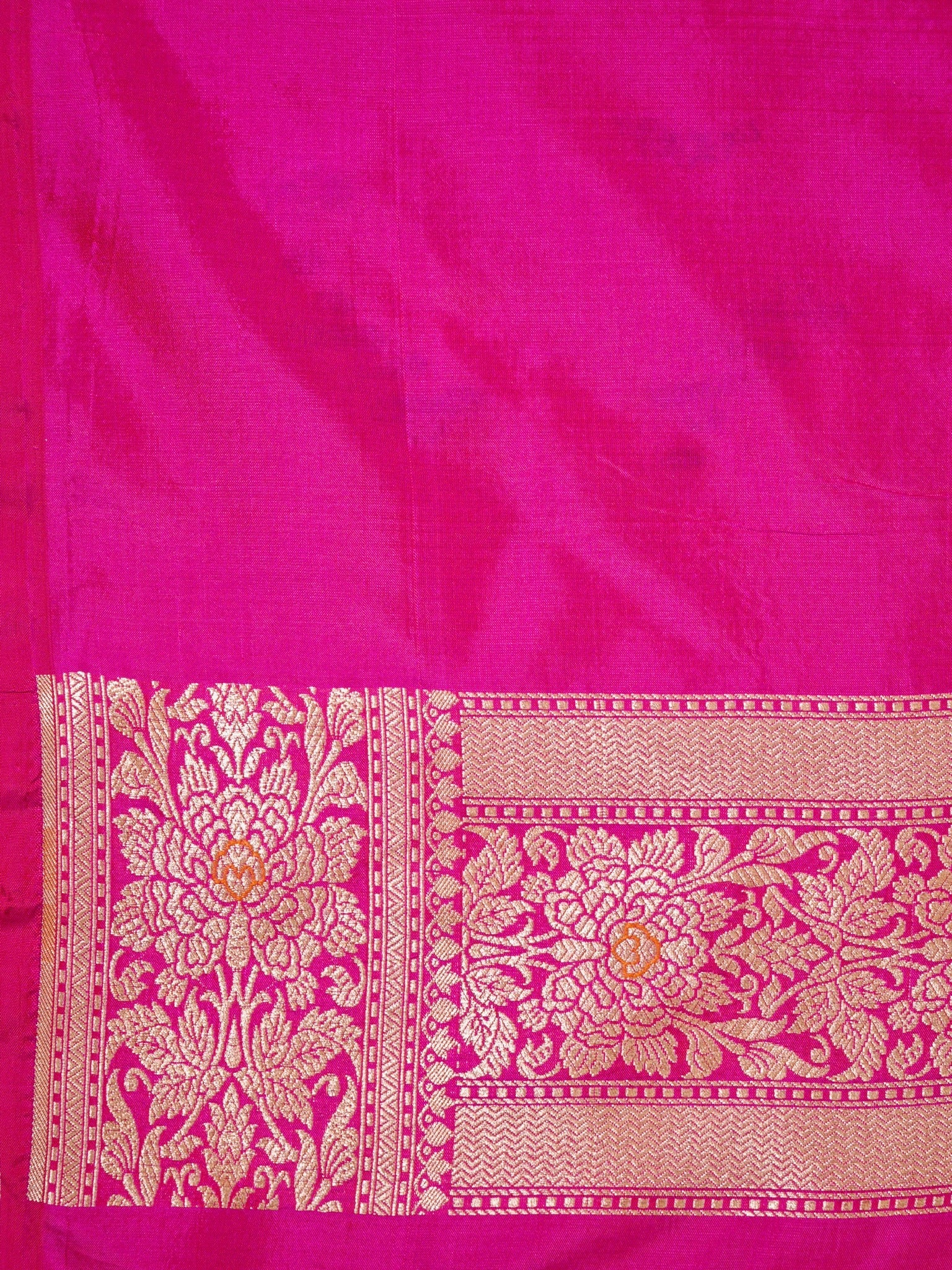 Pink Pure Katan Silk Saree |Minakaari Pattu Style