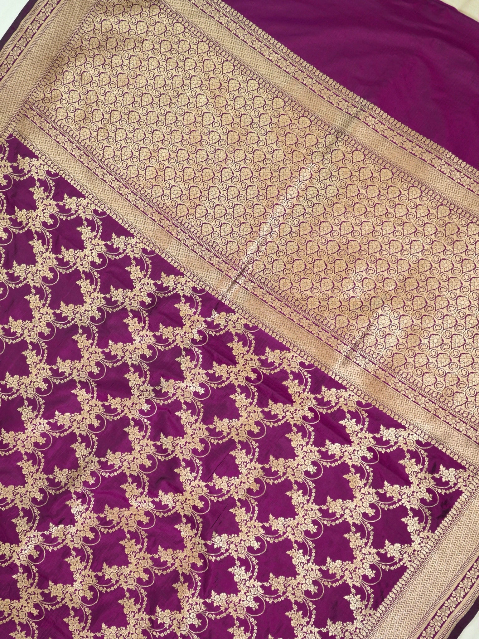 Wine Pure Katan Silk Saree |Pattu Style