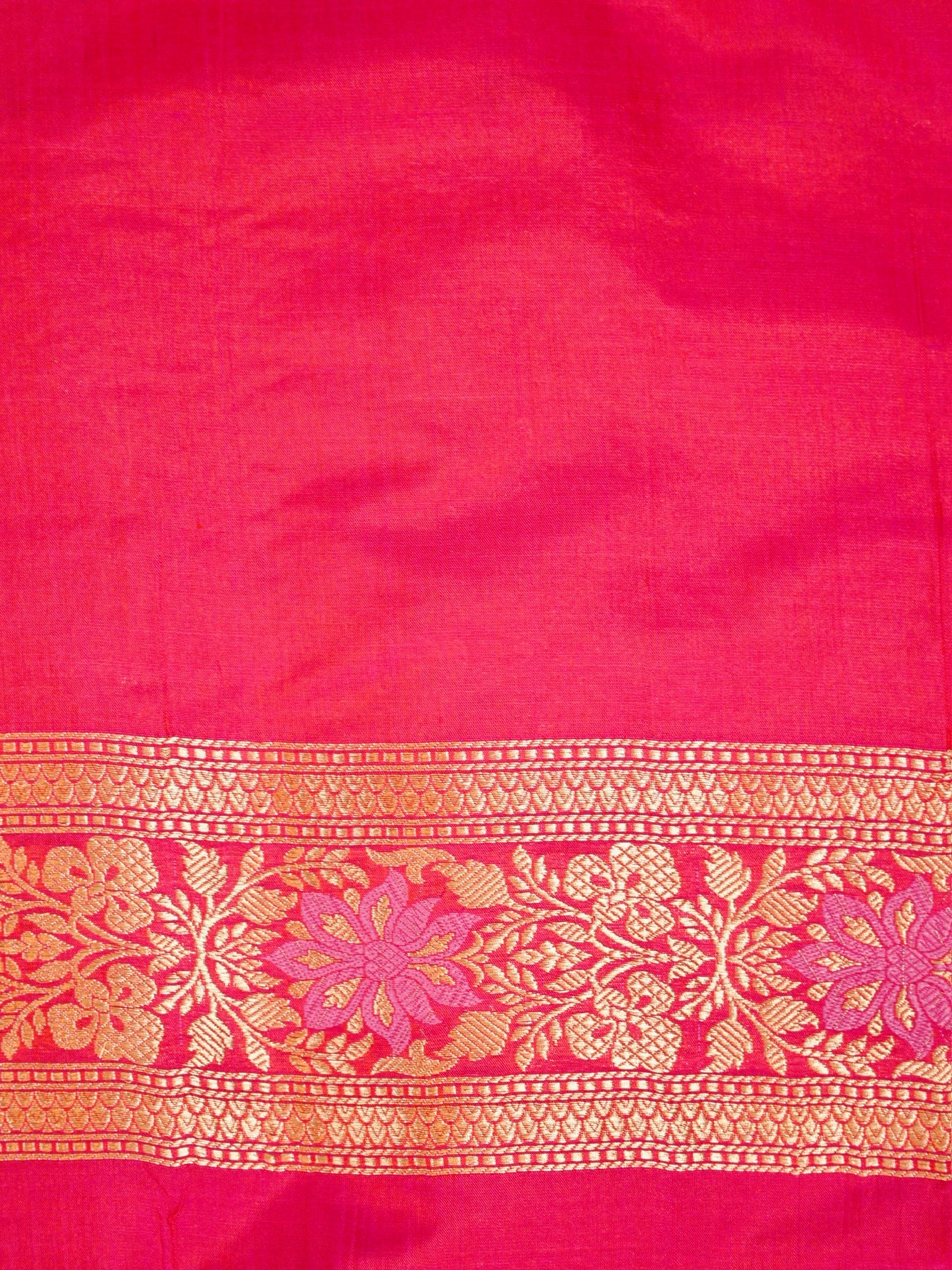 Pink Pure Katan Silk Saree |Minakaari Pattu Style