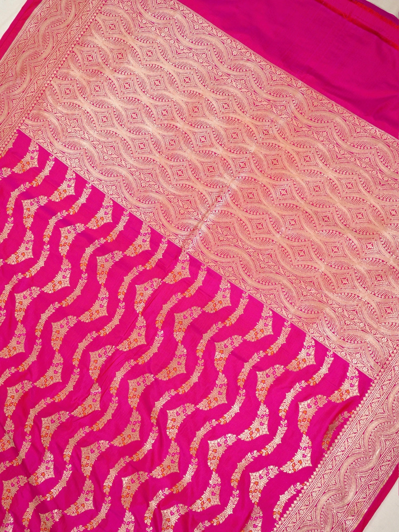 Pink Pure Katan Silk Saree |Minakaari Pattu Style