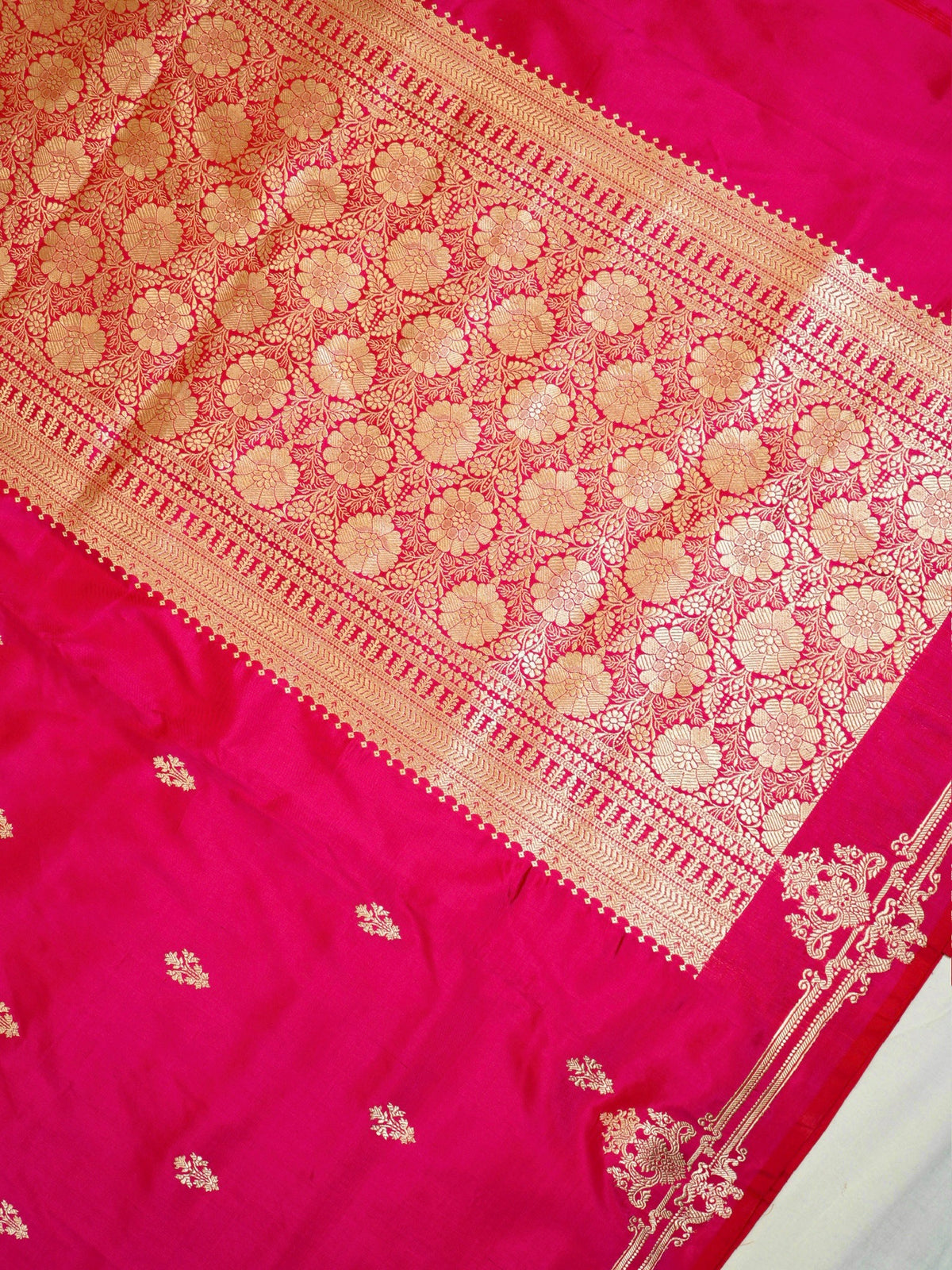 Apple Pink 100% Pure Katan Handwoven Silk Saree with Zari Work