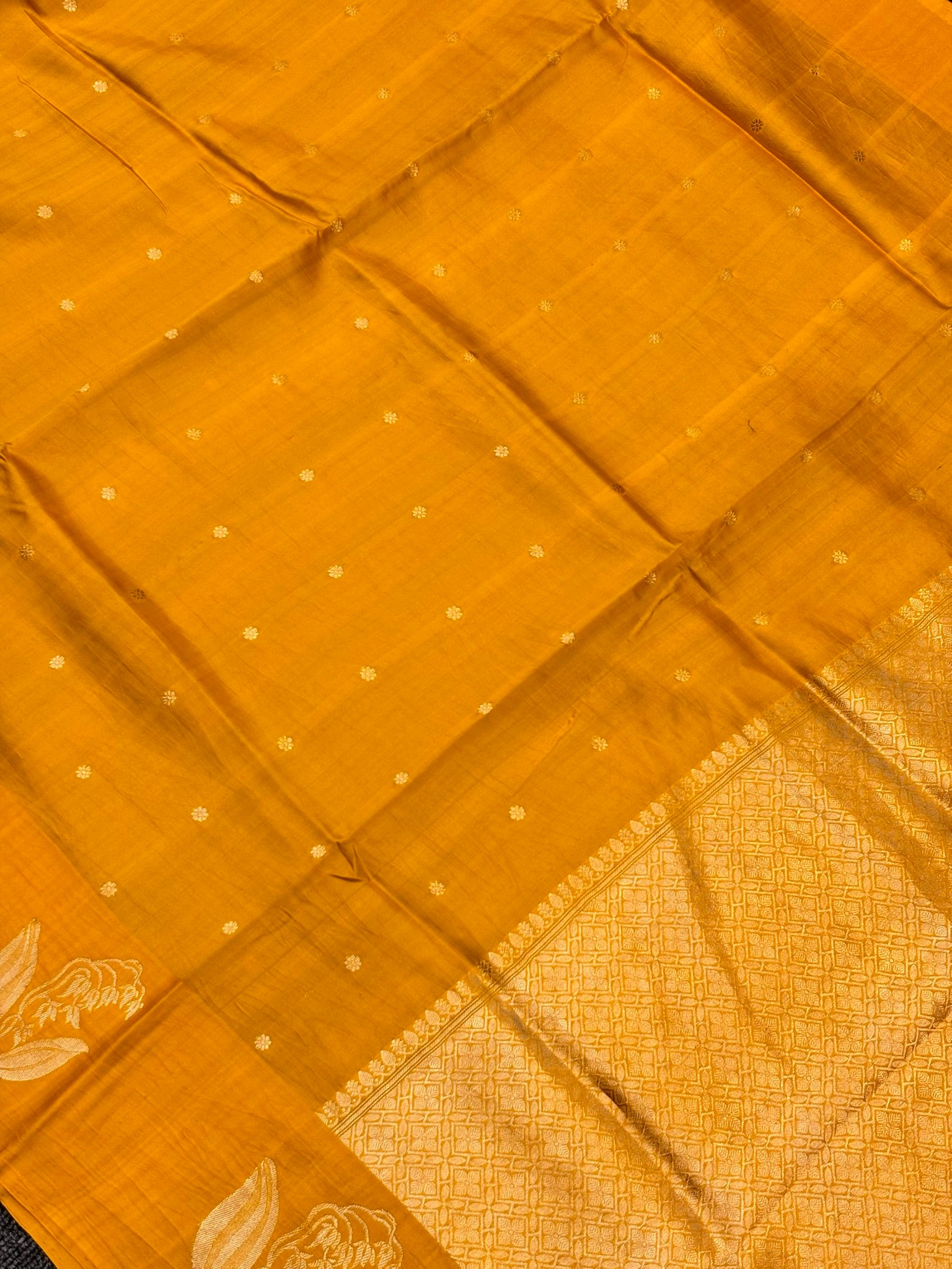 Yellow Premium Banarasi Soft Silk Saree – 100% Handwoven | Elegant & Timeless Design