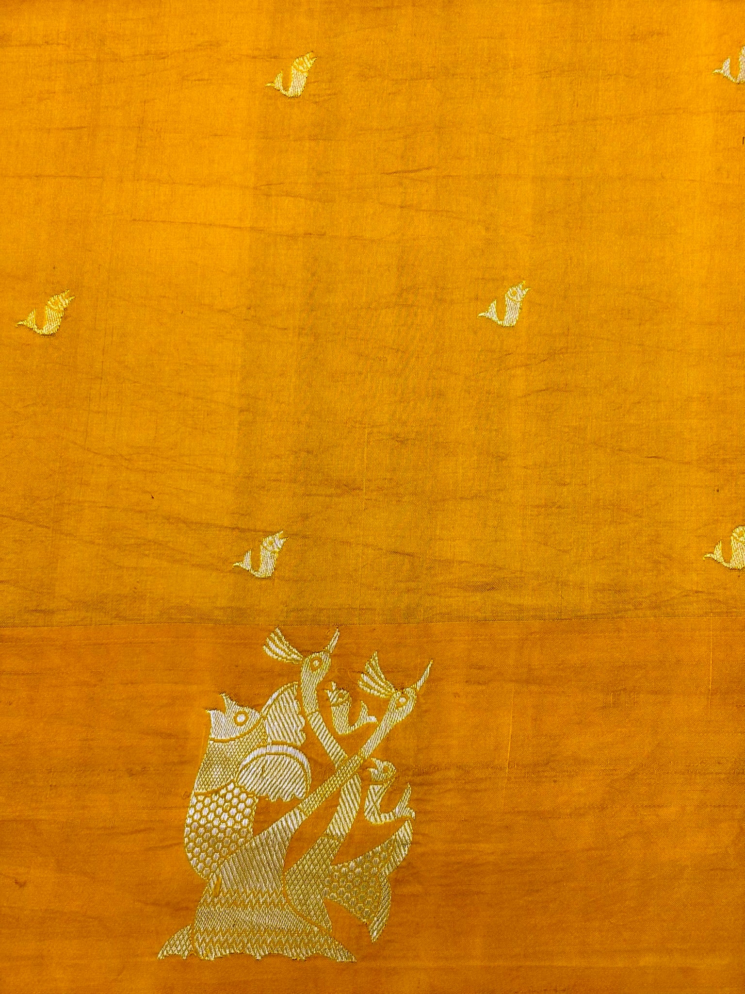 Yellow Premium Banarasi Soft Silk Saree – 100% Handwoven | Elegant & Timeless Design
