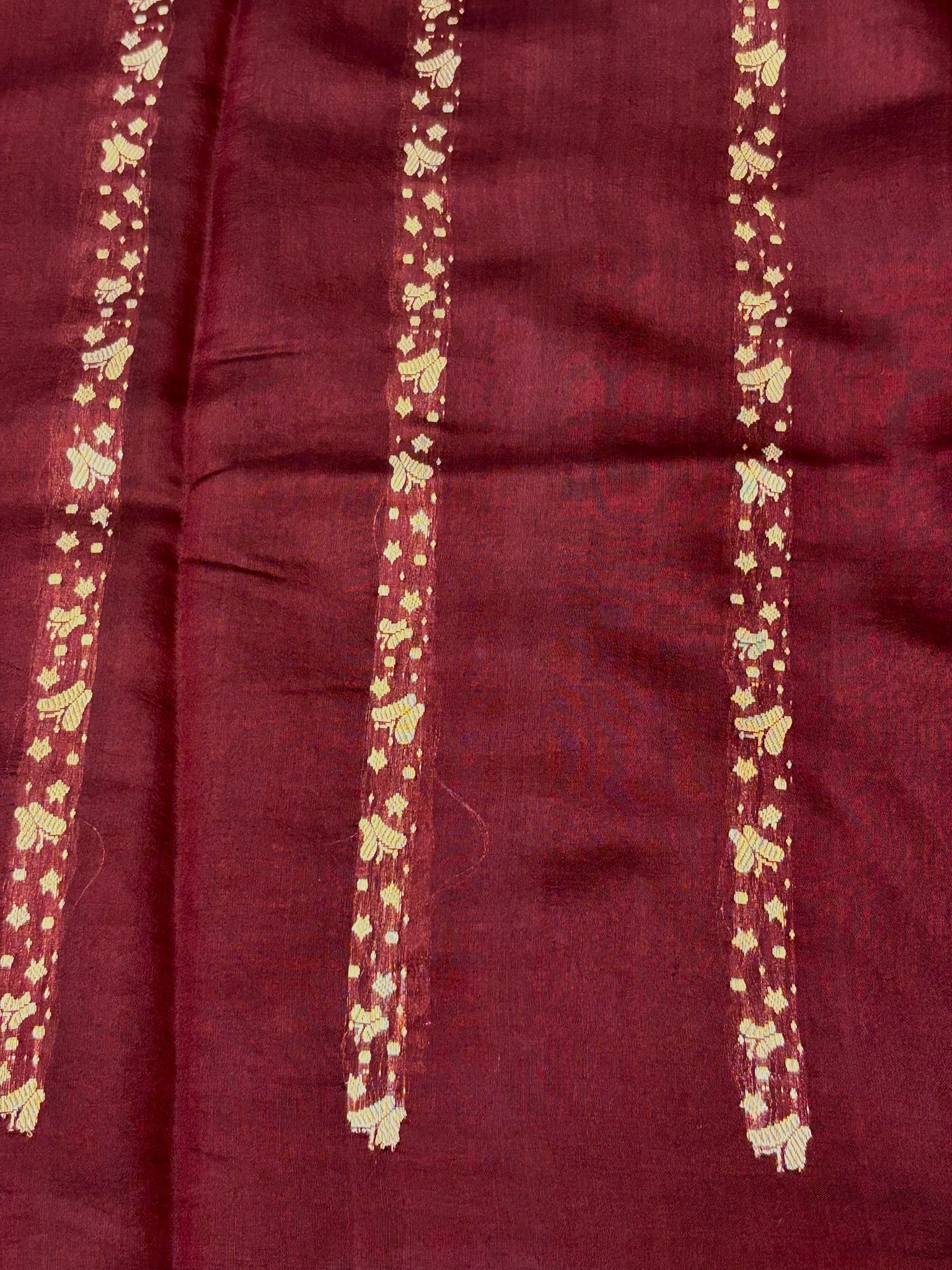 Wine Premium Banarasi Soft Silk Saree – 100% Handwoven | Elegant & Timeless Design