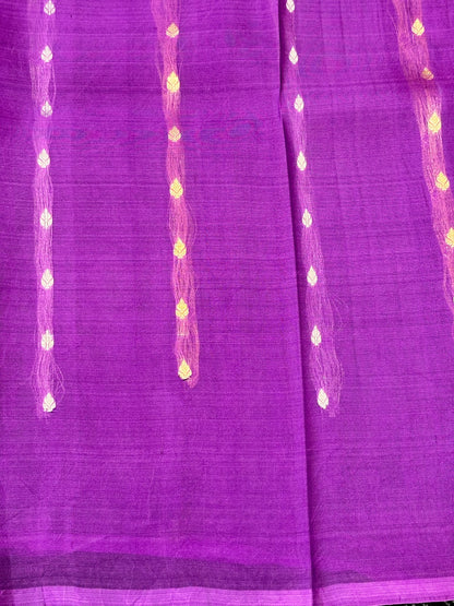 Lavender Premium Banarasi Kora Organza Silk Saree – 100% Handwoven | Elegant & Timeless Design