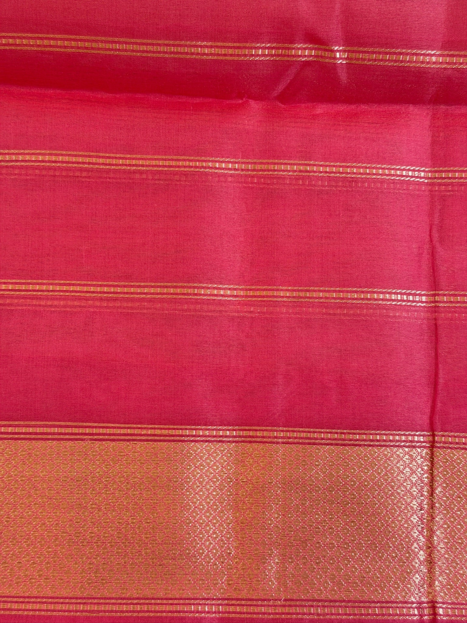 Ivory Pure Tissue Silk Kadiyal Border Banarasi handwoven Saree