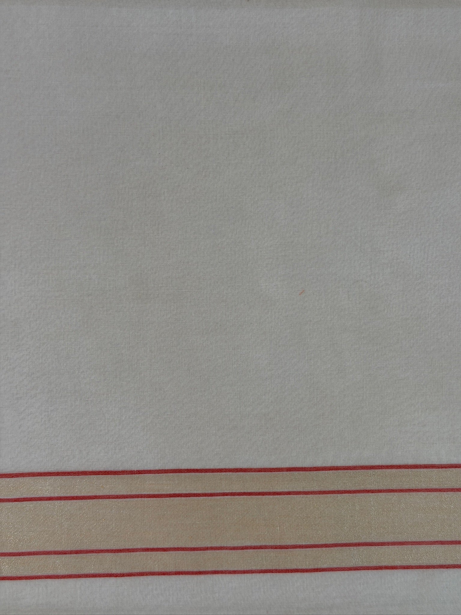 Swetambari Real Zari cotton Jamdani Saree with Sikargah