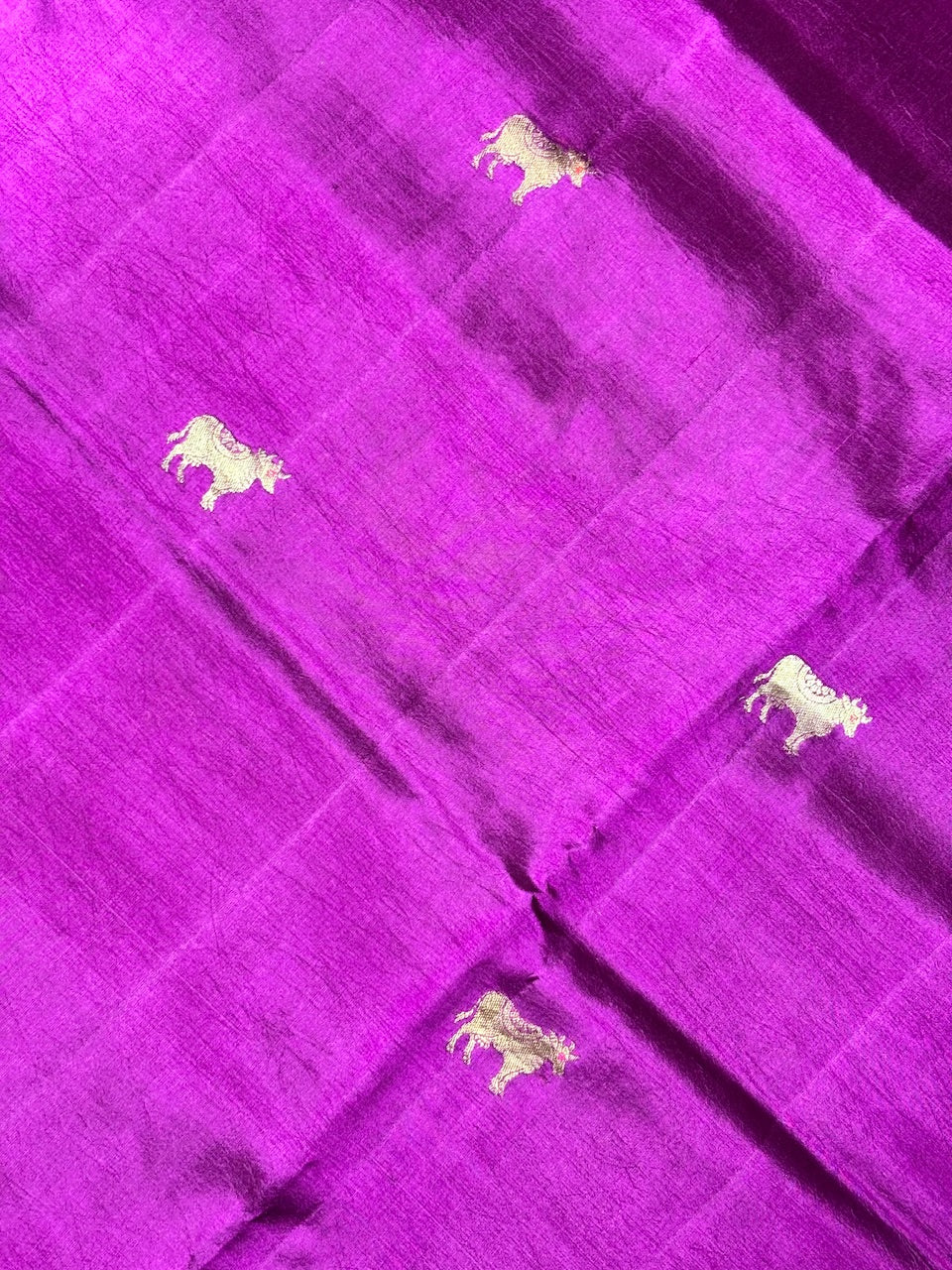 Royal Magenta Purple Banarasi Pure Puna Silk Saree