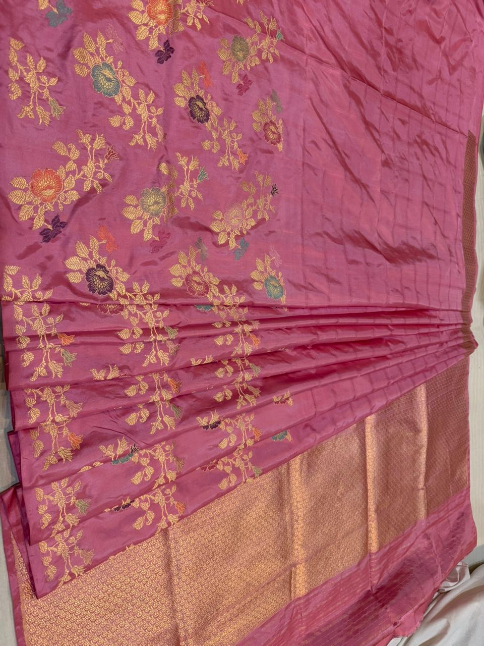 Gajree Kora Silk Kadhua Tilfi Mina Skirt Kadhua Check Body