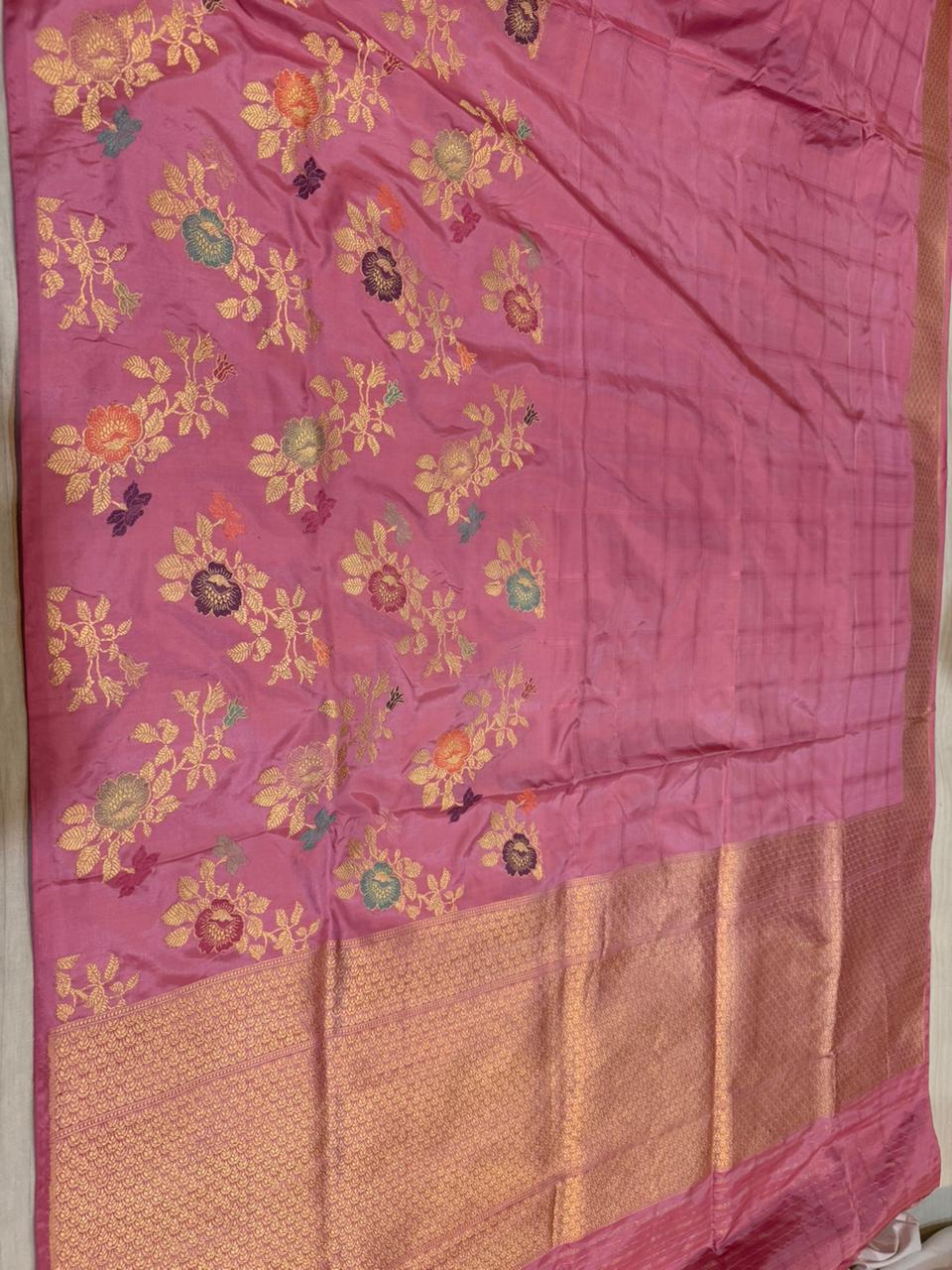 Gajree Kora Silk Kadhua Tilfi Mina Skirt Kadhua Check Body