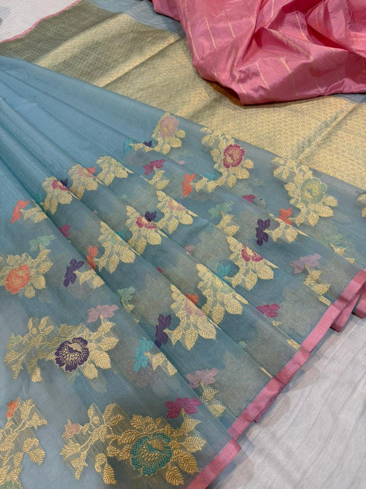 Grey Kora Silk Kadhua Tilfi Mina Skirt Kadhua Check Body