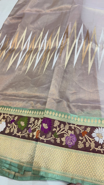 Desginer Tissu Banarasi silk kaduwa saree