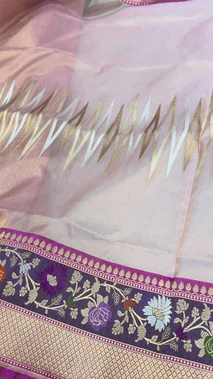 Desginer Tissu Banarasi silk kaduwa saree