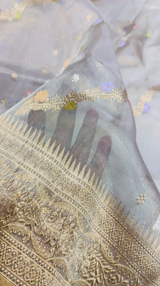 Banarasi Silk Tissue Elegant Border Silk Handloom Saree