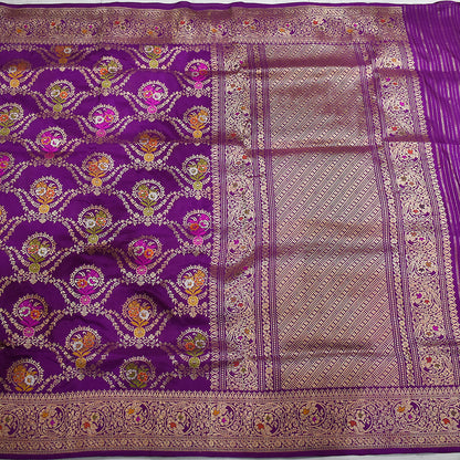 Kadhua katan silk handloom banarasi saree by Kasiyana