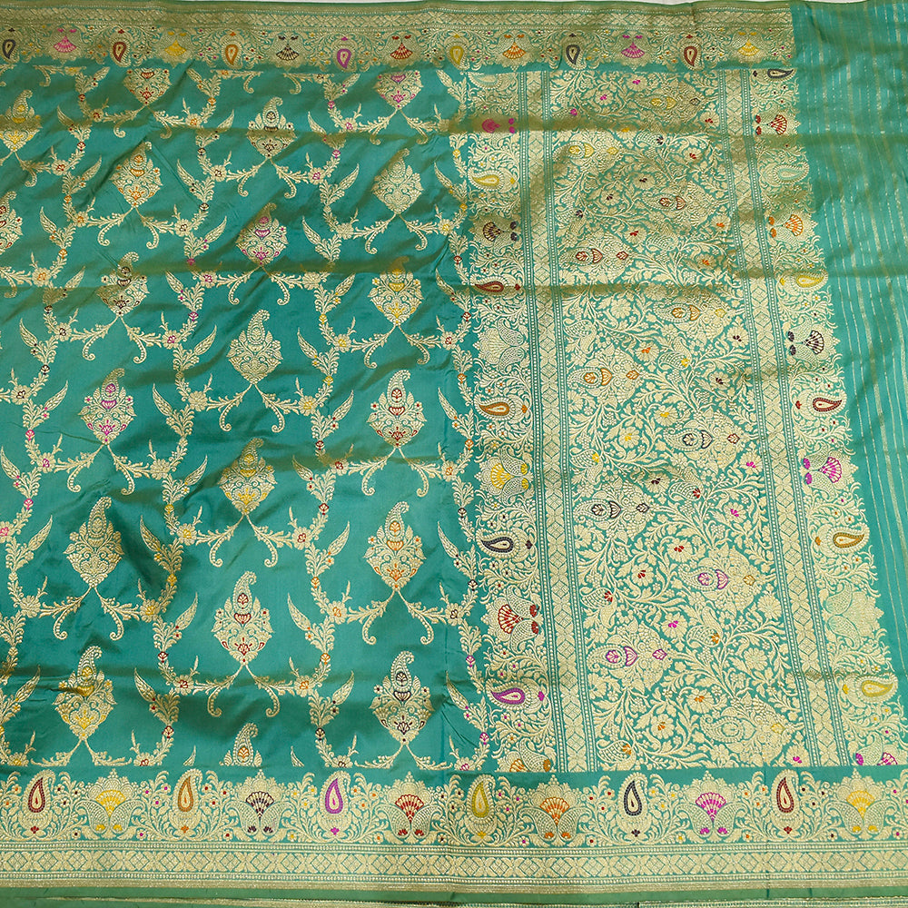 Handloom Banarasi Katan Silk Kadhua Saree