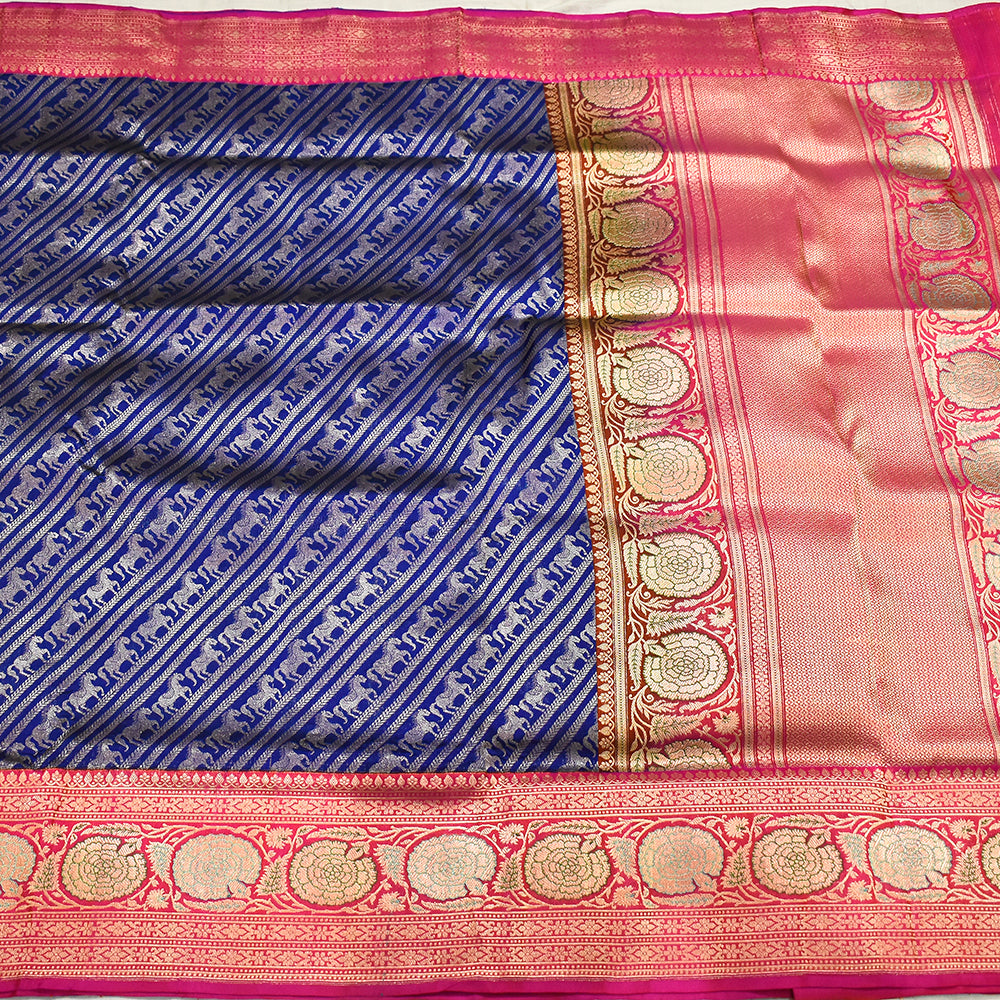 Shikargha Pure Handloom Banarasi Silk Saree