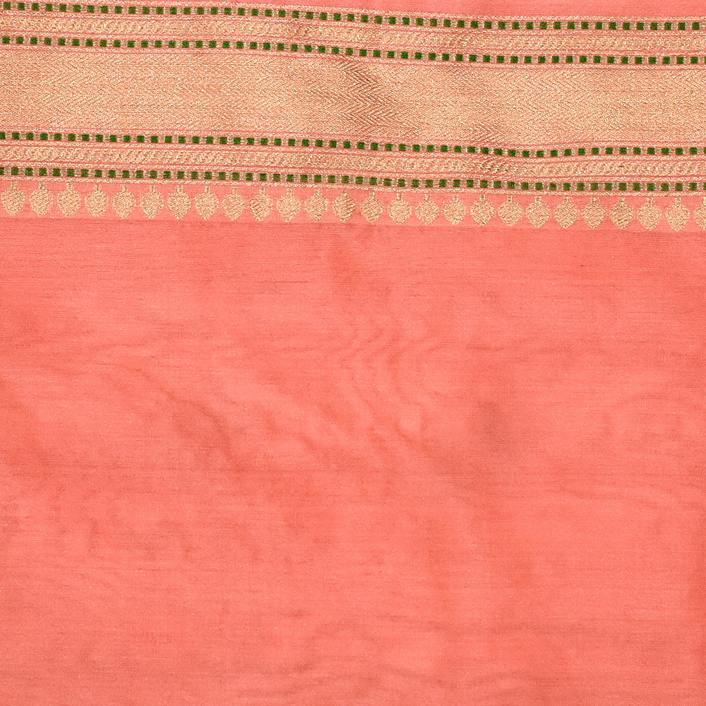 Pure Kora Silk Handloom Banarasi Hariyaali Saree