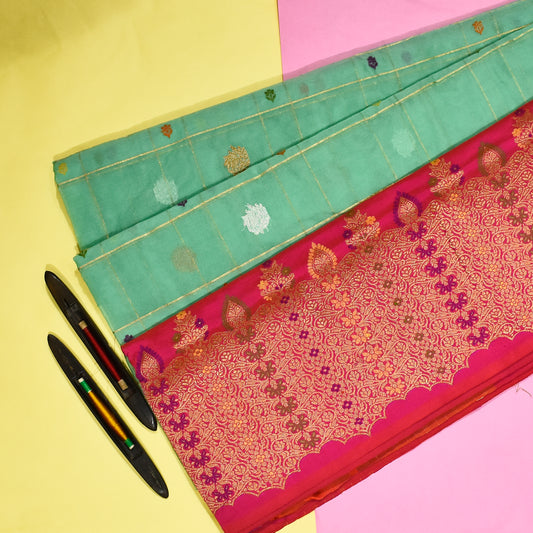 Pure Kora Silk Banarasi Handloom Saree