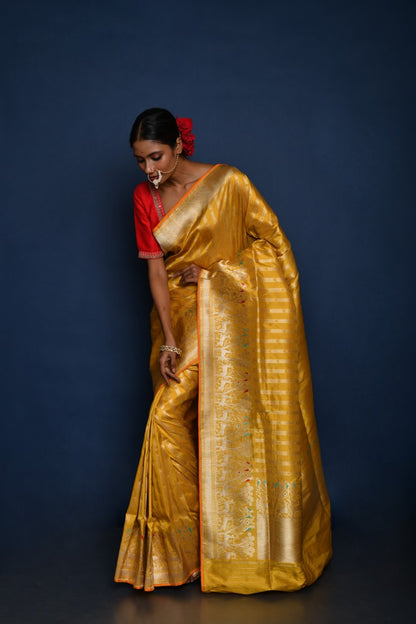 Banarasi Wedding Saree on Shikargha Weaves Design