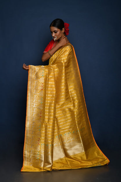 Banarasi Wedding Saree on Shikargha Weaves Design