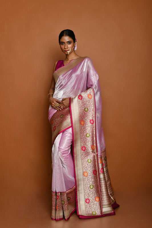 Pure Banarasi Tissue Silk Handloom Saree